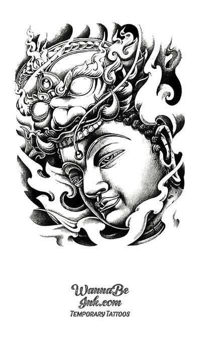 2 inches Buddha head custom tattoo | Buddhist tattoo, Buddha tattoo design,  Tattoo designs